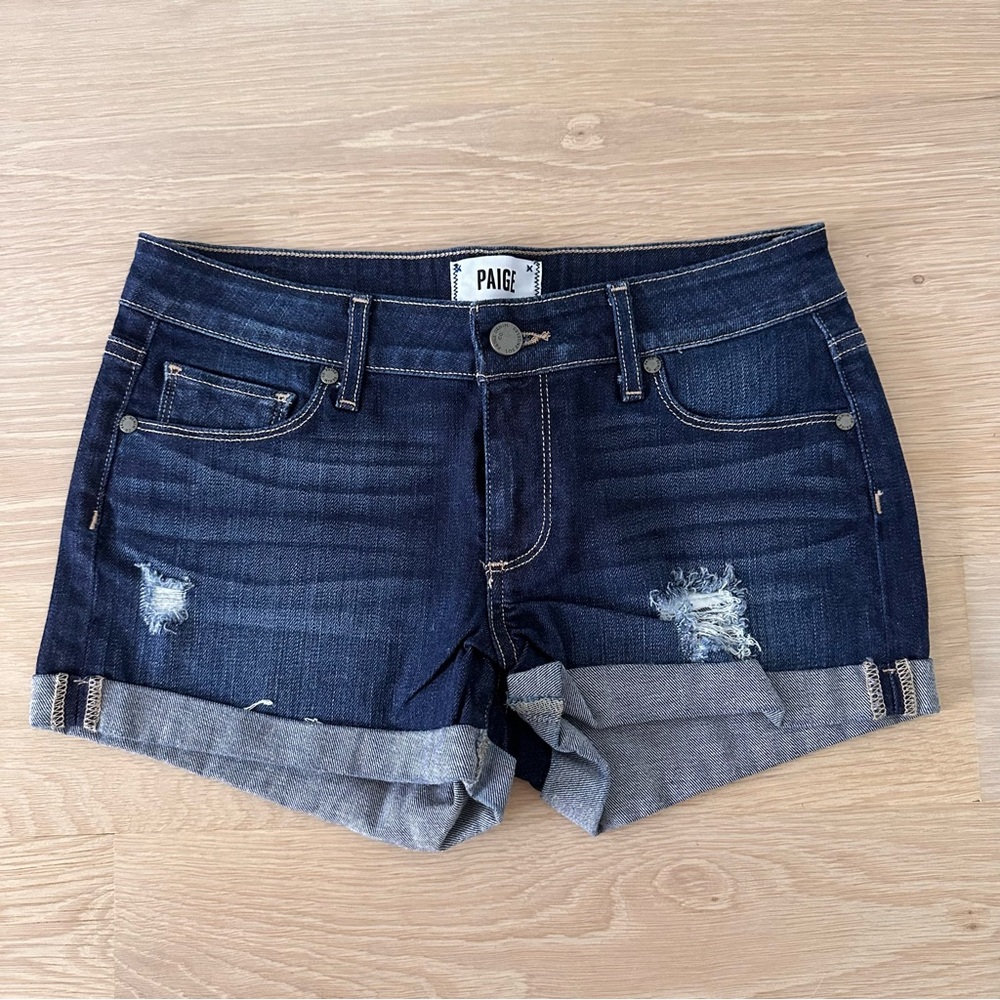 PAIGE - DENIM SHORTS - SIZE 25 - EXCELLENT CONDITION